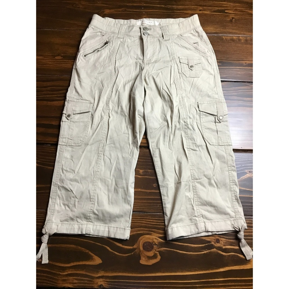 Sonoma Pants, Men's Size 2, Tan Khaki, Mid Rise, Pockets, Straight